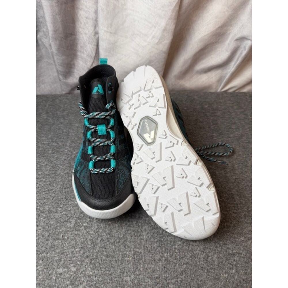 Eddie Bauer Women's High Jinx Mid Hiking Shoes Size 9.5 Black/Green - MSRP $180 - Picture 6 of 9